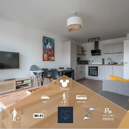 Apartment Disneyland-paris 4pers, Parking, Wifi Serris